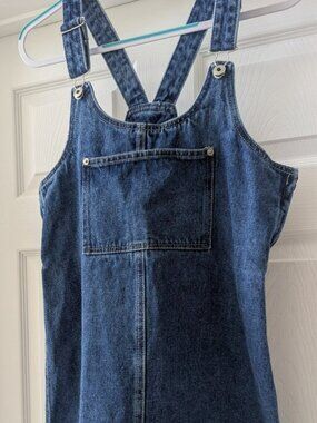 Re Generation Denim Overall Dress - Size Small